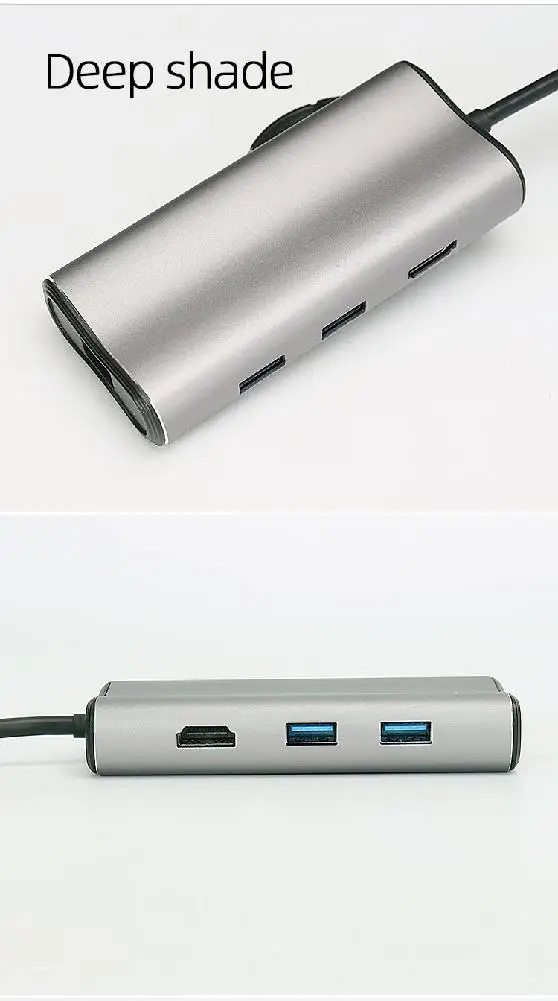 T27 адаптер type-c 7 в 1 порт для MacBook Pro VGA SD USB 3 0 RJ45 сетевой док-станция WIN8/WIN10/IOS r20 |