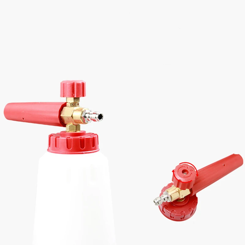 

Car Wash High Pressure Foam Pot 1/4 Quick Insert Fast Interface PA Foam Pot Pure Copper Foam Adjustable Nozzle Head