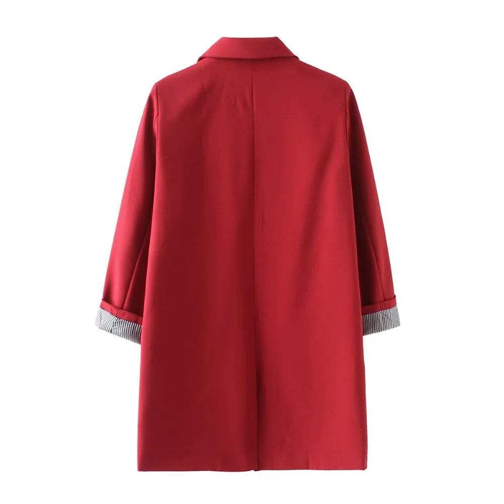 

HStar 2020 Autumn women plus size long jacket double pockets long Jacket coat S-XXXL outwears