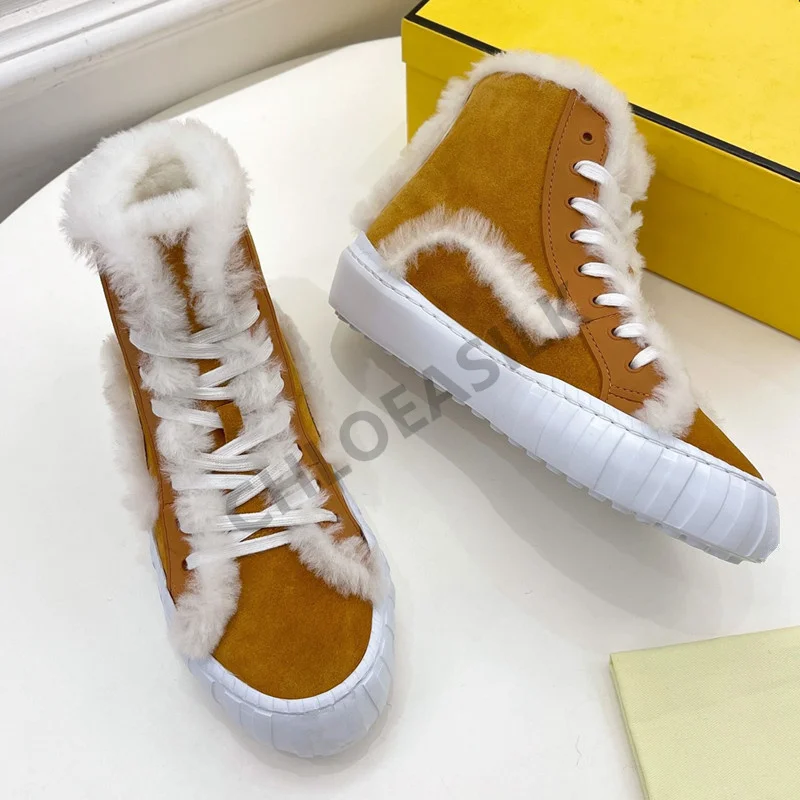 

Роскошные брендовые дизайнерские женские ботинки, зимние женские зимние ботинки с флисовой подкладкой, сохраняющие тепло ботильоны, модны...