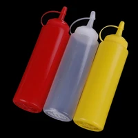 sauce oil ketchup gravy cruet kitchen accessories gravy boat plastic condiment dispenser 8oz squeeze bottle