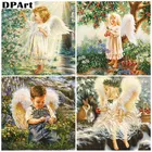 Алмазная живопись, полноразмерная 5D квадратнаякруглая Милая Алмазная вышивка крестиком, семейный декор, кристалл A019