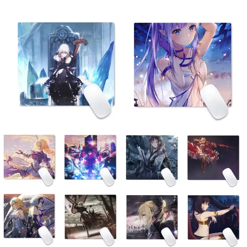 

fate Gamer Speed Mice Retail Small Rubber Mousepad Desk Table Protect Game Office Work Mouse Mat pad Non-slip Laptop Cushion