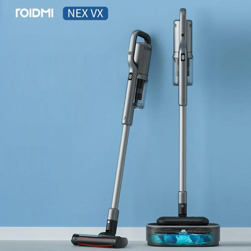 

2021 Roidmi NEX VX Wireless Vacuum Cleaner Sweeping and Mopping Self-cleaning Mops Super Suction 26.5KPa 150W 2500mAh*8 Battery