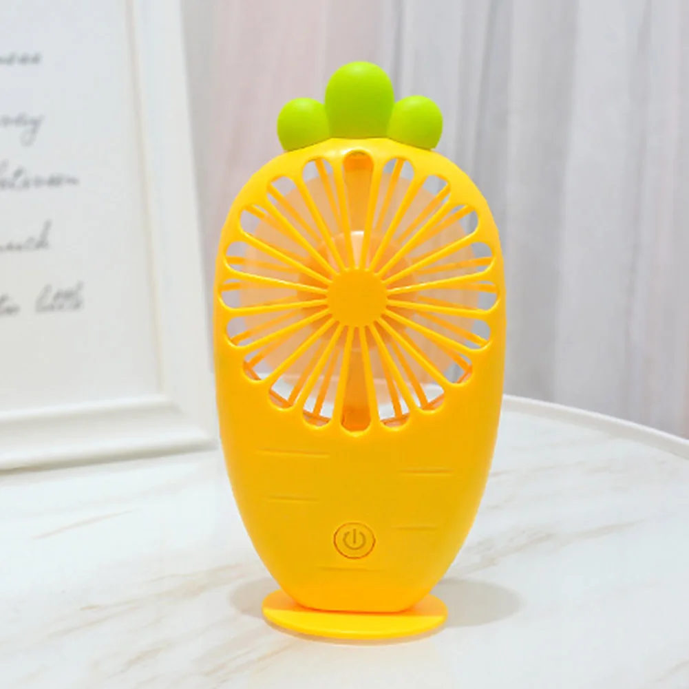 

Table Travel USB Charging Students Radish Shaped Rechargeable With LED Light Summer Office Home Adjustable Mini Fan Portable