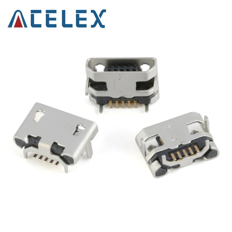 60 шт./лот 5-контактный SMT гнездовой разъем Micro USB Type B 12 моделей SMD DIP | Обустройство