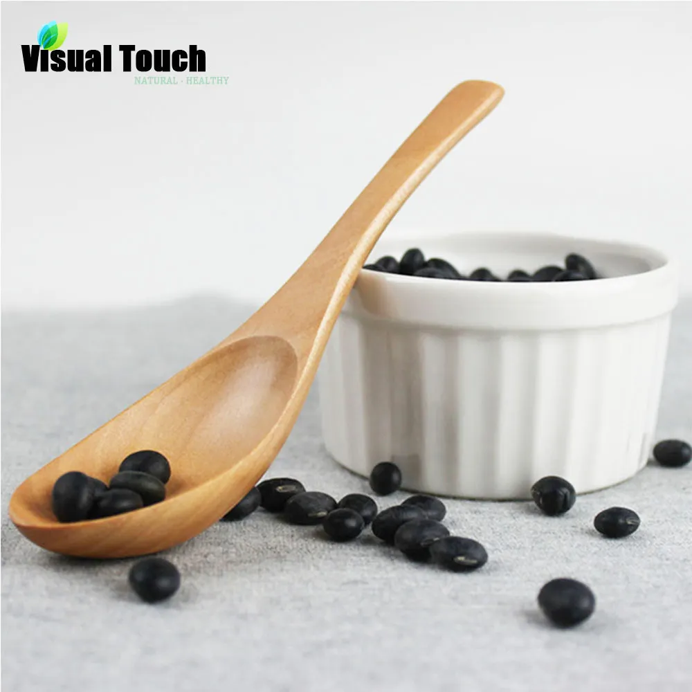 Визуальный сенсорный натуральное дерево ложка риса Черпак поварешка посуда