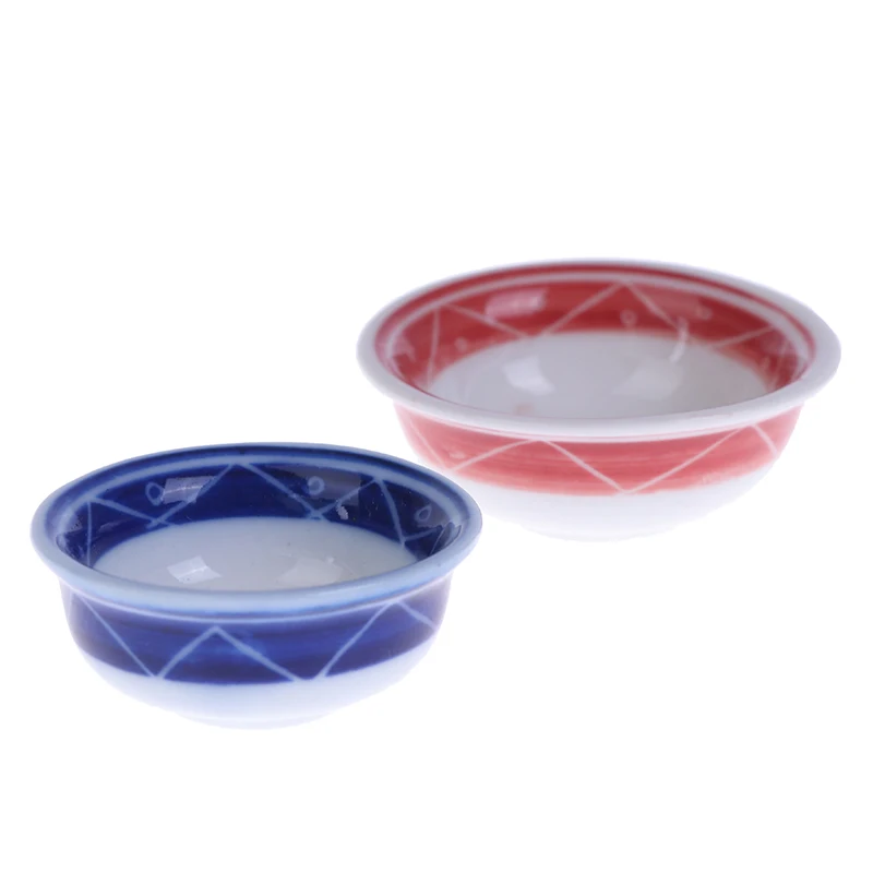 

Mini Ceramics Tableware Vegetable Bowl Rice Bowl Doll Kitchen Furniture Toys for Baby Kids