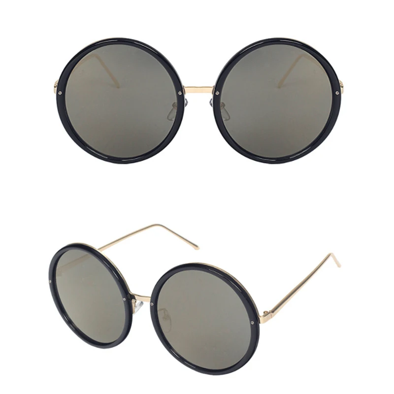 2019 трендовые классические солнцезащитные очки ретро большая круглая оправа