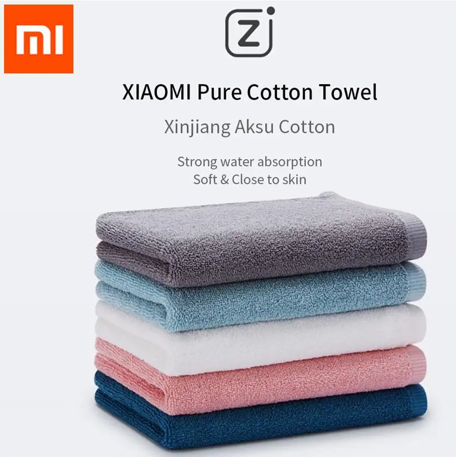 Новое оригинальное мягкое полотенце Xiaomi Youpin из хлопка, Впитывающее Воду, для спорта, для мытья лица, прочное, для кожи, для лица