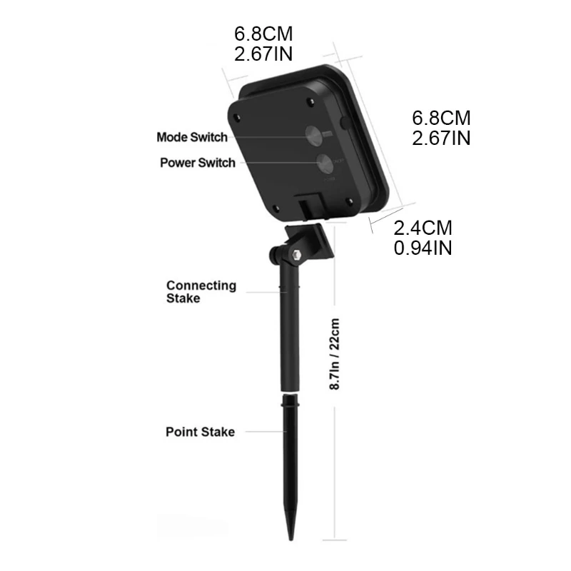 

Outdoor Waterproof Solar Umbrella Light String Pathway Garden Lawn Umbrella Light Solar Powered Street Lamp Outdoor Night K0AB