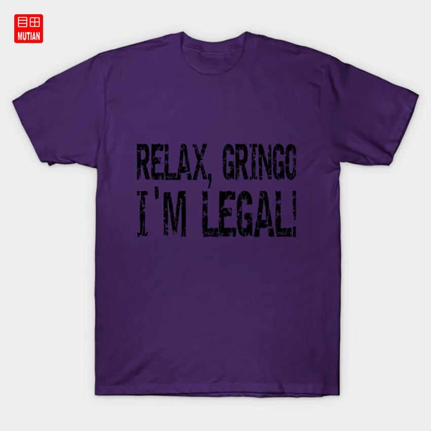 Расслабьтесь Gringo I'M Legal! Футболка для отдыха Im Legal Relax Legal|Мужские футболки| |
