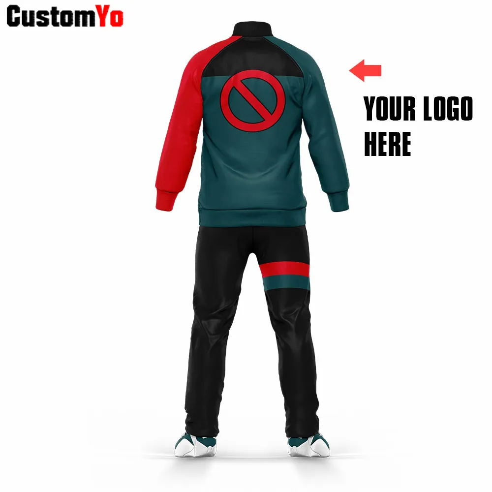 Новейший дизайн индивидуальный спортивный костюм топ и штаны красный | Спорт