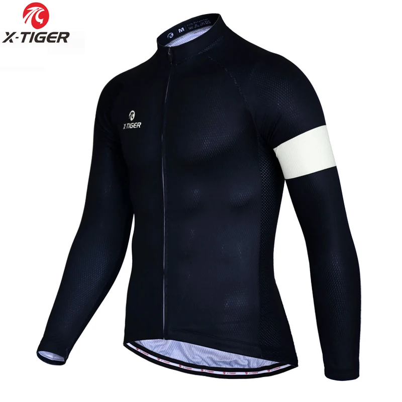 X-Tiger Pro Winter Thermal Fleece Cycling Jersey Keep Warm Mountain Bike Cycling Clothing MTB Bicycle Clothes Ropa Ciclismo - Цвет: Winter as picture