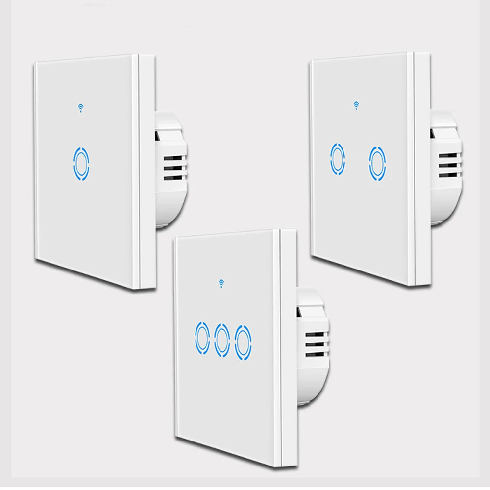 Tuya WiFi светильник сенсорный Сенсор переключатель работы с или без нейтральный