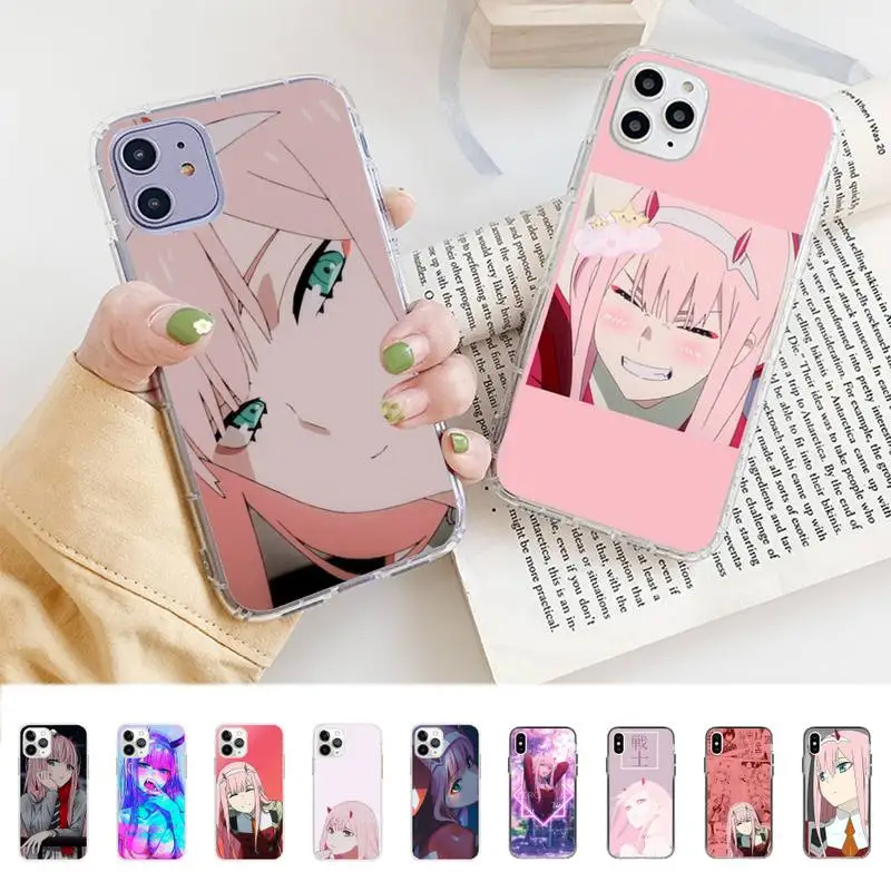 

Zero Two Darling in the FranXX Anime Phone Case for iphone 13 8 7 6 6S Plus X 5S SE 2020 XR 11 12 pro XS MAX
