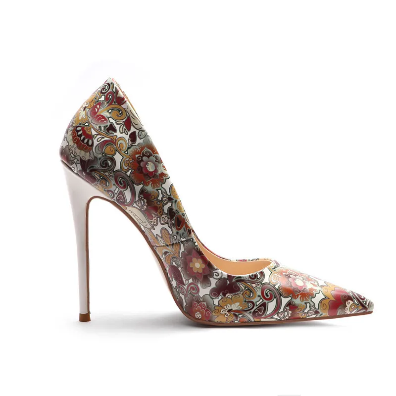 

YECHNE Women High heels Shoes Women Fashion Sexy Party Bridal Pumps Reborn 12 CM Woman High heels Shoes Plus size 43 White