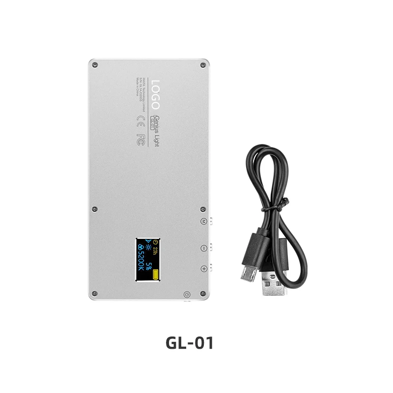 

Gl01 dual color temperature led fill light camera handheld small lithium lamp