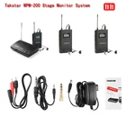 Беспроводная сценическая УВЧ-система контроля такстар, беспроводная сценическая система монитора, 3 приемника + 1 передатчик WPM-200