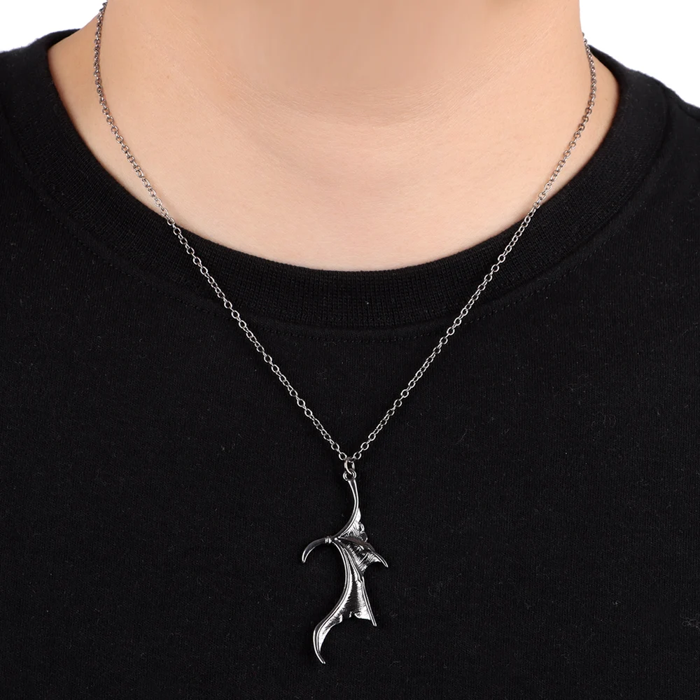 Ожерелье с подвеской в виде сердца крыльями дракона для влюбленных пар винтажное