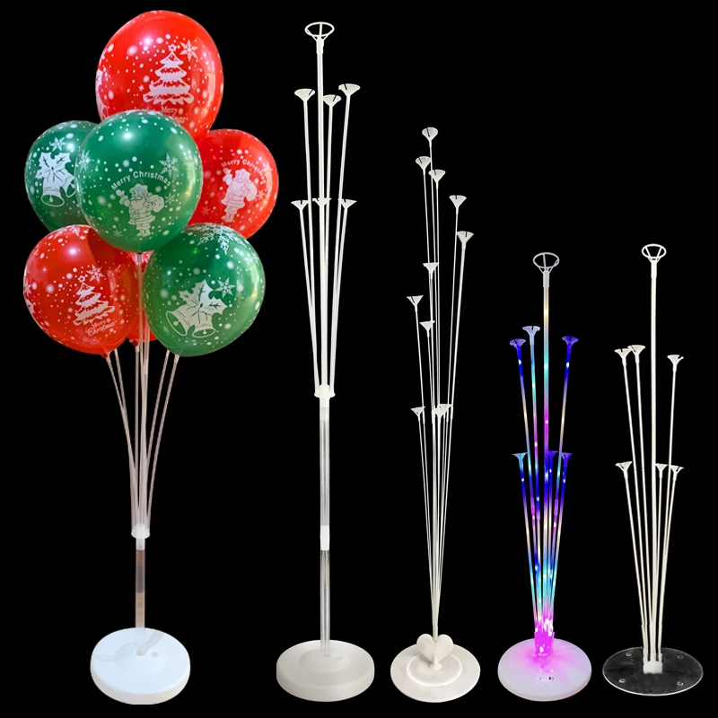 

1Set 7 Tube Birthday Balloon Holder Column Christmas Balloons Stand Latex Ballons Birthday Party Wedding Decor 2022 New Year