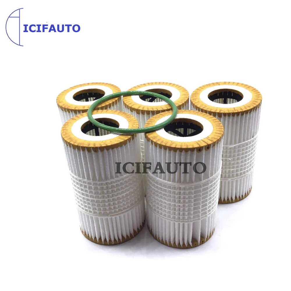 

5 X New Engine Oil Filter with Gasket for Audi A5 A6 A7 A8 Q7 3.0T 06E115562H