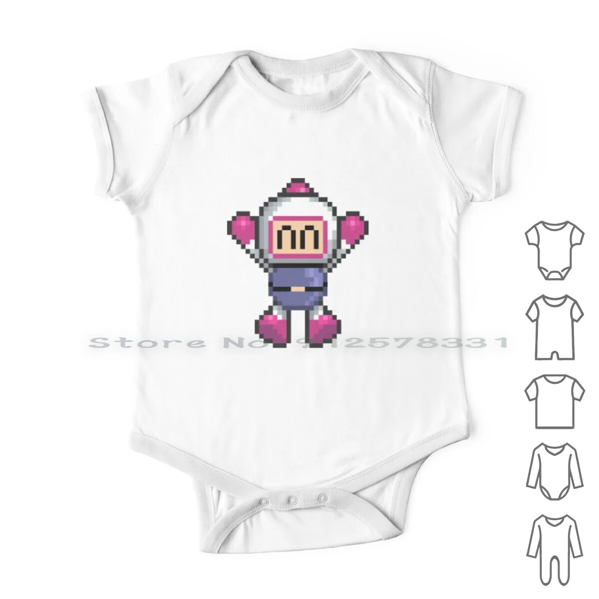 

Bomberman Newborn Baby Clothes Rompers Cotton Jumpsuits Gamer Retro Gaming Bomberman Snes Mega Drive Super Video Games Console