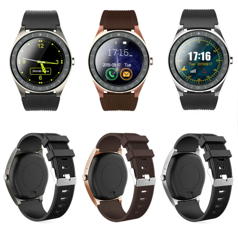 Модные мужские умные часы для Android цветной сенсорный экран пульсометр