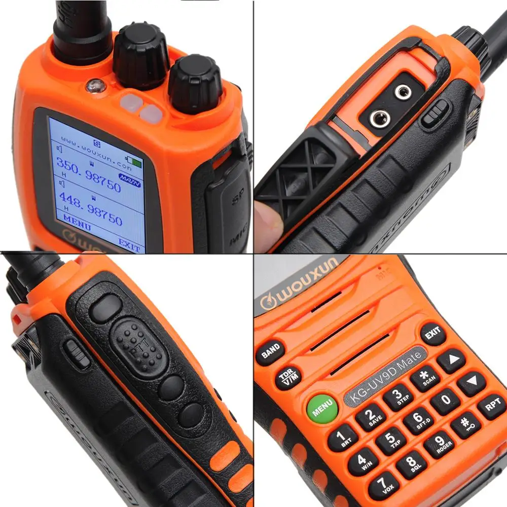 2PCS Wouxun KG-UV9D Mate is Upgrade version Plus High Power 10Watt With 3200mAh Battery First use of orange | Мобильные телефоны и