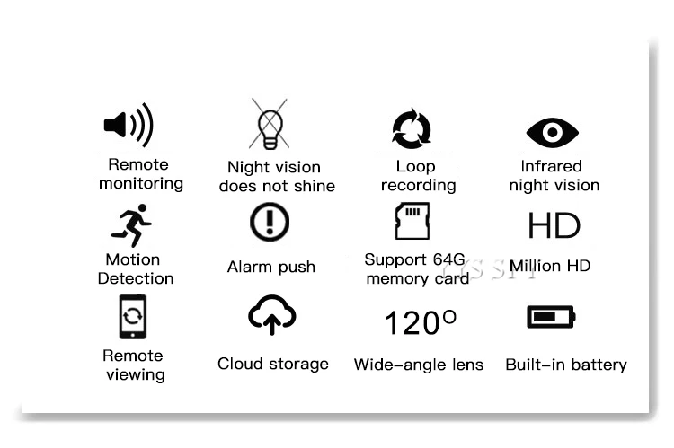1080P Wifi мини-камера Espia с магнитными каплями воды, датчик движения ночного видения, HD видео, микро-камера, поддержка скрытой карты TF