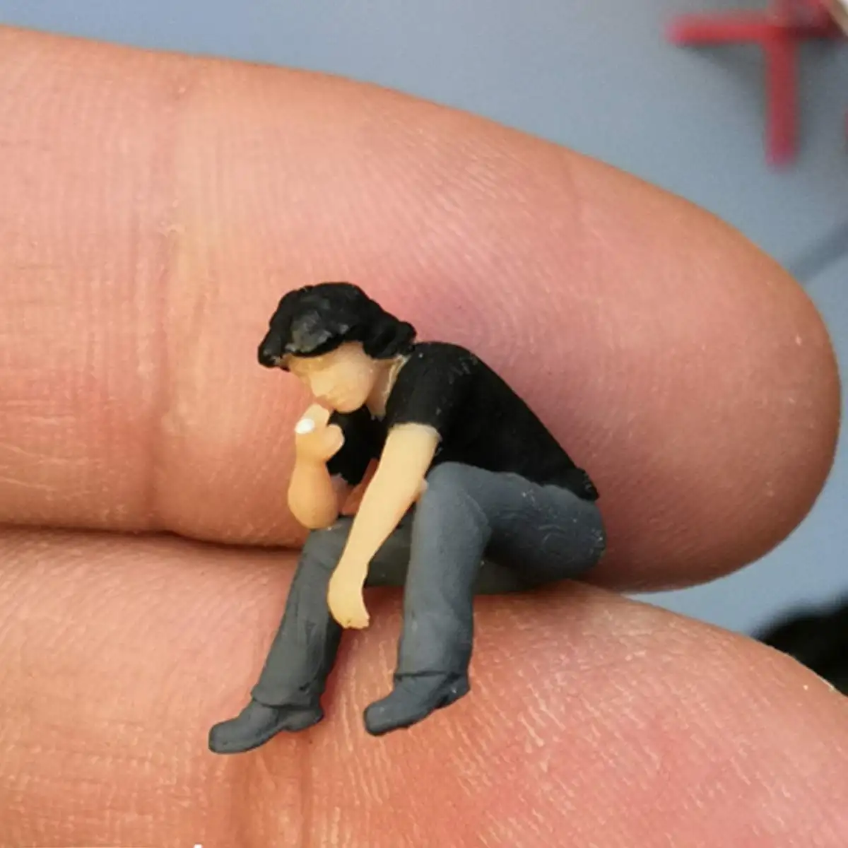 C 1: 64 масштаб Город Модель Инструменты для ремонта автомобилей человек Рисунок модели сценариев для медаль для гонок спичечный коробок, детская игрушка группа людей режим - Color: C