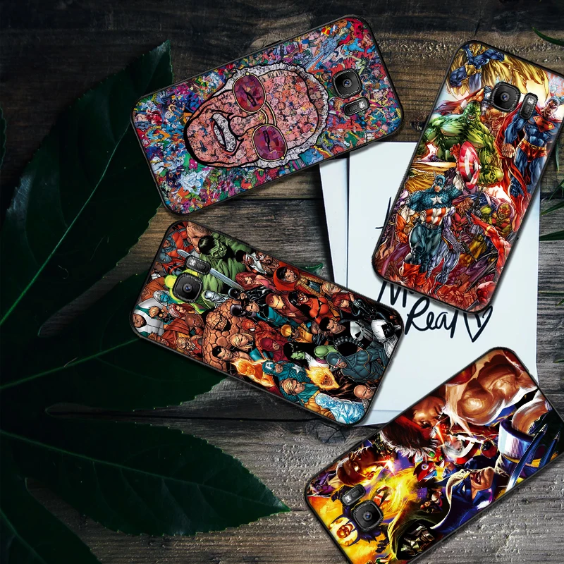 Основатель Marvel Мягкий силиконовый чехол для телефона samsung Galaxy S6 S8 Edge S7 S9 Plus S10 S10E Note