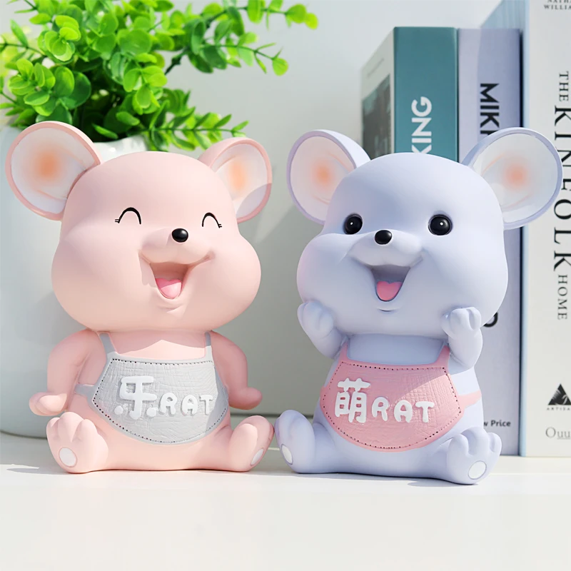 Сейф мышь копилка счетчик подарок на день рождения милый детский мультфильм