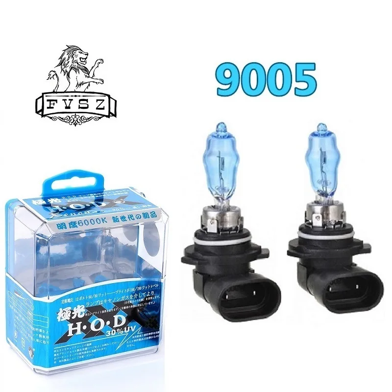 2 шт. автомобильные галогенные лампы 9005 HB3 12 В 100 Вт 6000 К|hb4 12v|car light source9006 hb4 |