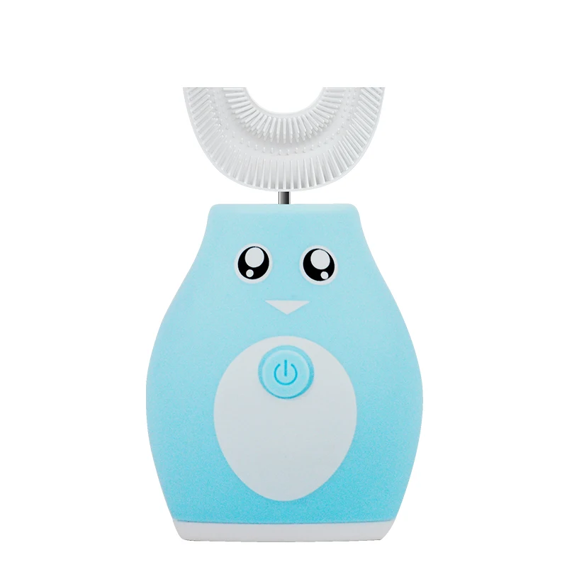 Детская электрическая зубная щетка с мультипликационным рисунком для детей 360