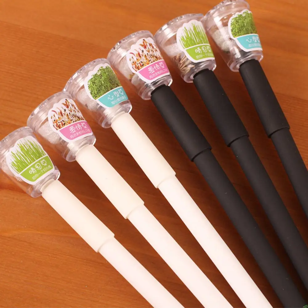 Новые творческие развивать завод гелевая ручка 0 5 мм с черными чернилами сад