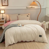 classic stripe velvet bedding set 34pcs soft cozy home duvet cover bed sheet pillowcase set winter warm quilt cover bed set