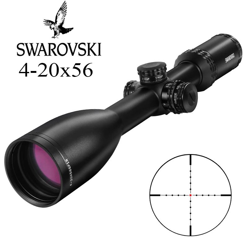Swarovskl 4-20x56 SFIR оптический прицел Mil точка Сетка прицел тактический прицел Снайпер воздушный Охота
