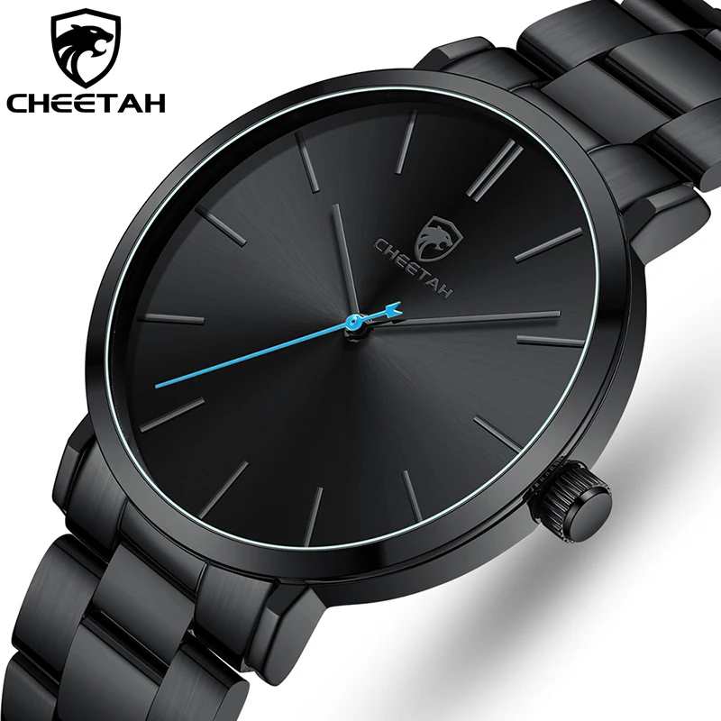 

2022 CHEETAH Brand Fashion Men Watches Luxury Business Casual Quartz Watch Men Stainless Steel Waterproof Wrist Watch Male Clock