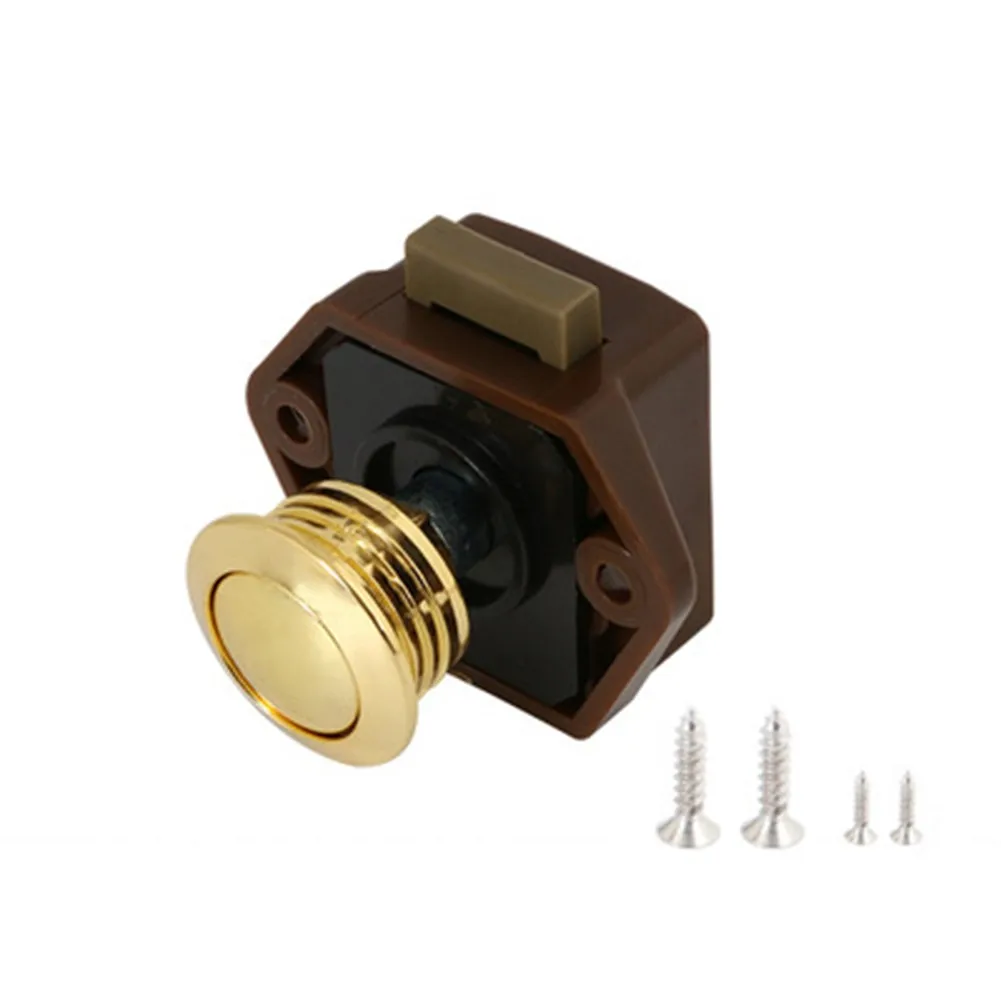 

Camper Car Push Button lock RV Caravan Boat Yacht Cabinet Drawer Latch Keyless Door Handle Lock Furniture fittings Hardware