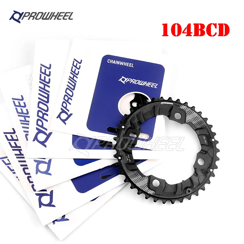 PROWHEEL 64BCD 104BCD MTB велосипедные звездочки с двойным кольцом 26T 28T 36T 38T Кривошип