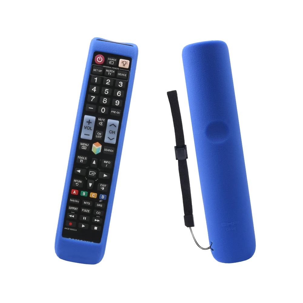 Силиконовые защитные чехлы для samsung BN59-01178W AA59 00652A 00594A RM-D1078 HDTV пульт дистанционного управления Чехлы SIKAI анти-потеря - Цвет: Синий