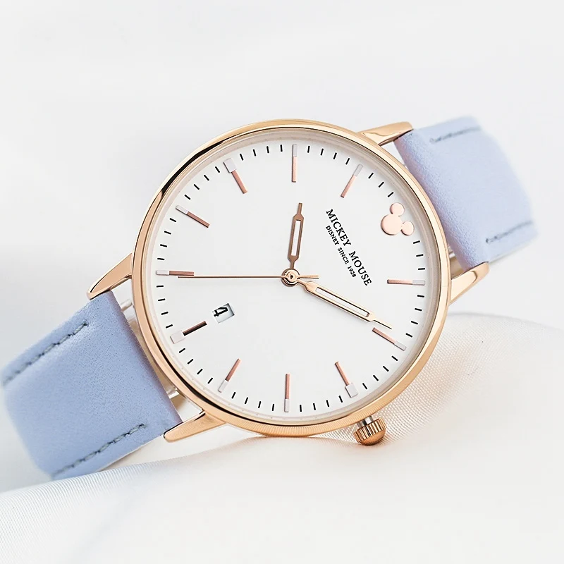 Часы женские кварцевые с календарем модные большие светящиеся