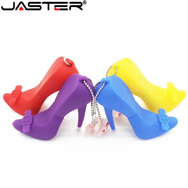 JASTER hot creative fashion Women's high heels real capacity USB flash drive 2.0 4GB/8GB/16GB/32GB/64GB memory stick | Компьютеры и