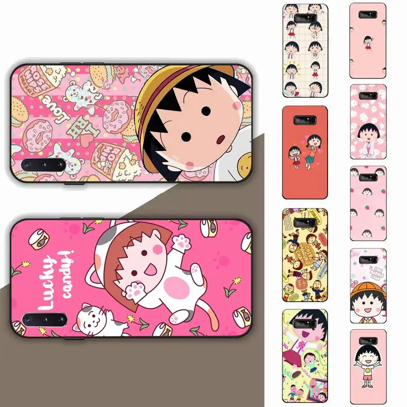 

FHNBLJ Chibi maruko Chan Phone Case for Samsung Note 5 7 8 9 10 20 pro plus lite ultra A21 12 72