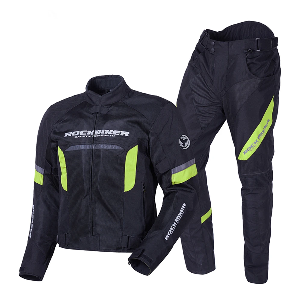 Enlarge Motorcycle Summer Adventure Jacket Breathable Moto Jacket And Pants Moto Suit Protective Gear Set Touring Clothing Size