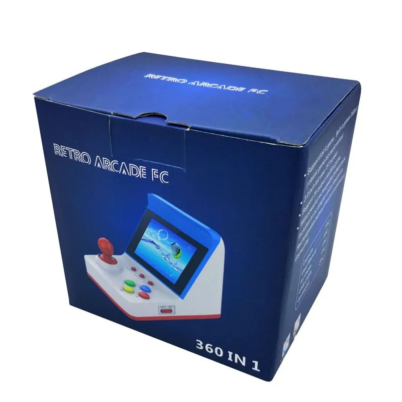 

Mini Game Machine Retro / Vintage USB Wired Arcade Double Handles With Built-in 360 Games