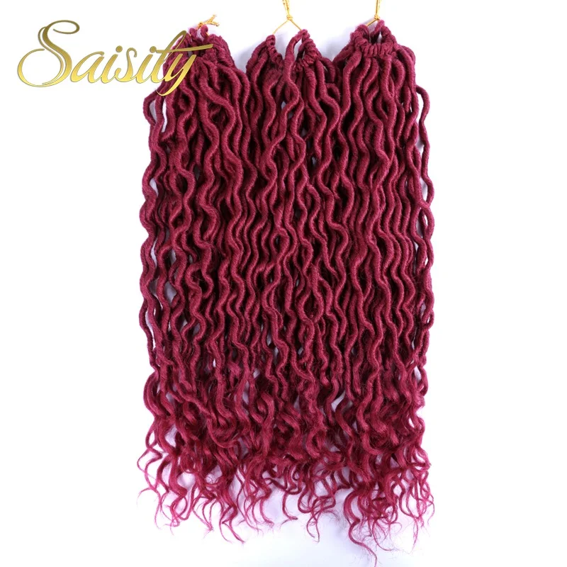 Saisity в богемном стиле искусственные локоны в стиле Crochet, косички, волосы в косичках оптом крючком синтетические накладные волосы волос эффектом деграде(переход от темного к косы