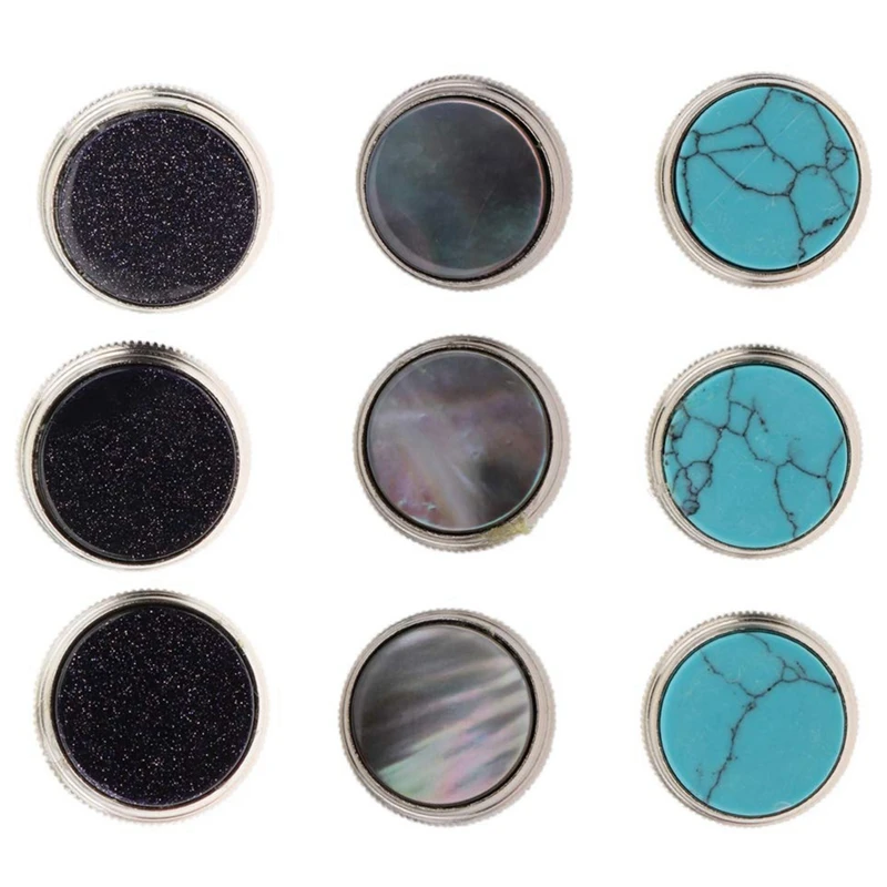 Горячая HG-3 шт труба палец кнопки клапан крышка винта Крышка для музыкального бас