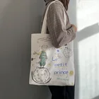 Женские холщовые сумки-тоуты, Корейская мультяшная Студенческая тканевая сумка для покупок через плечо, Экологичная женская сумка для девочек, пляжная сумка-шоппер